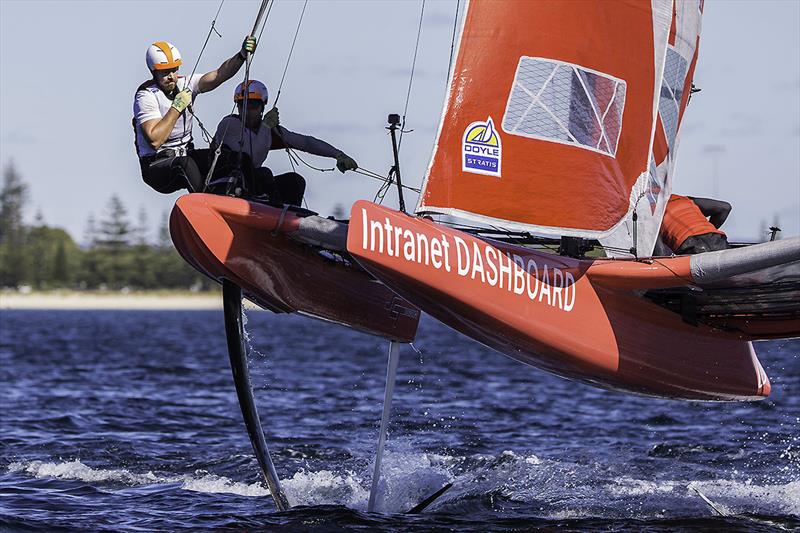 iDintranet having a good regatta too photo copyright Andrea Francolini taken at Geographe Bay Yacht Club and featuring the Superfoiler class