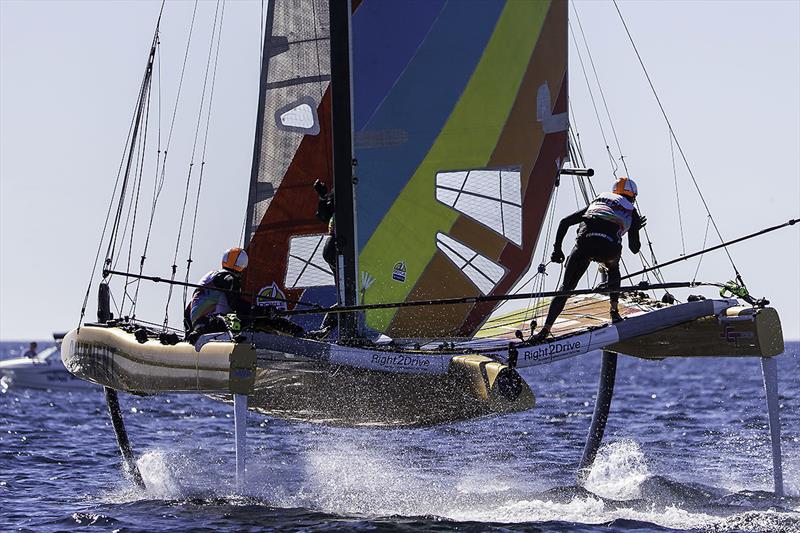 Pavement blasting away photo copyright Andrea Francolini taken at Geographe Bay Yacht Club and featuring the Superfoiler class