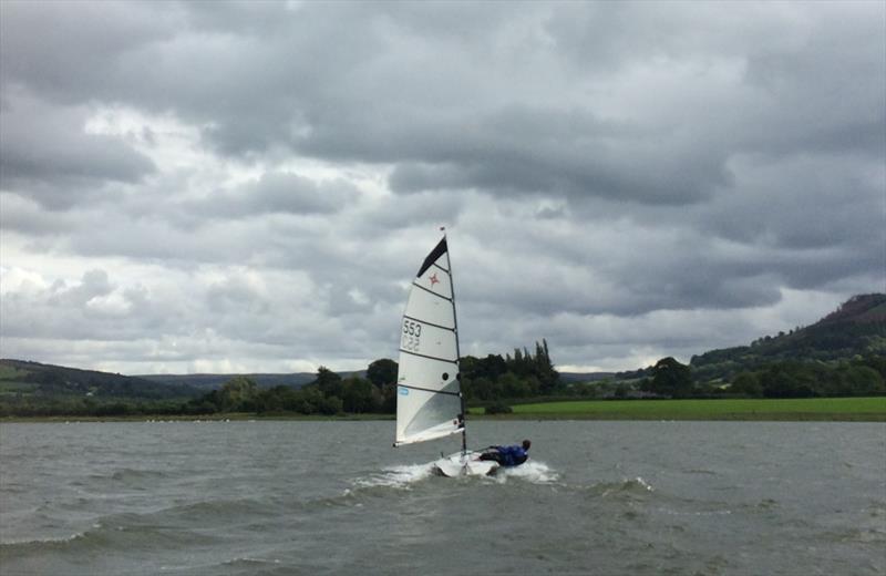 Jonny Everett downwind in his Supernova at the Llangorse SC Single-Hander Open - photo © Will Willett