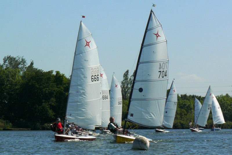 Jeff Tucker leads at the windward mark during the Supernova open at Black Swan photo copyright Karen Smailes taken at  and featuring the Supernova class