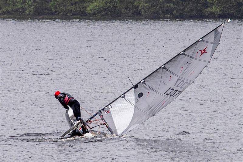 A gust hits during the King Charles III Cup at Merthyr Tydfil Sailing Club photo copyright Alan Cridge taken at Merthyr Tydfil Sailing Club and featuring the Supernova class