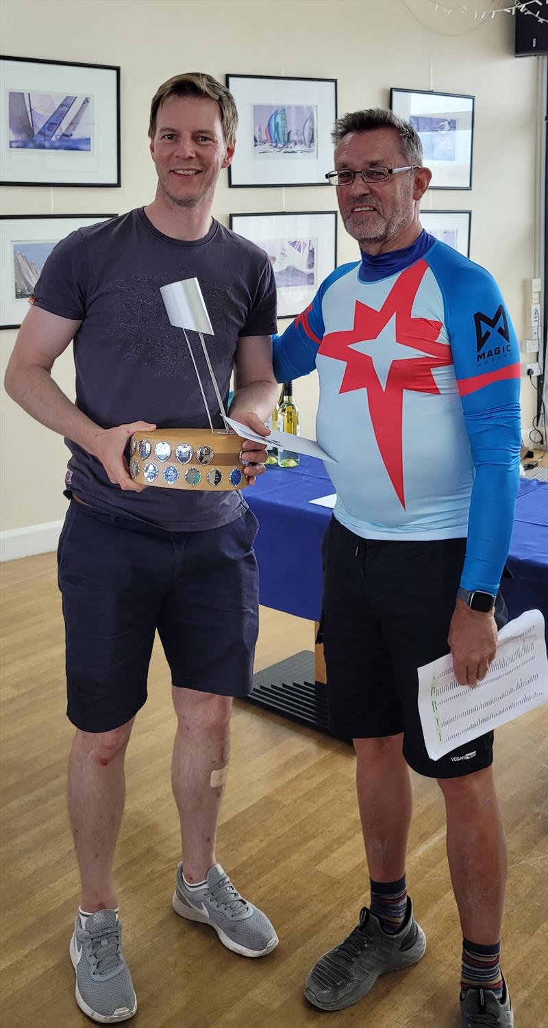 Chris Webber finishes 2nd in the Supernova Nationals at the WPNSA photo copyright Chris Hawley taken at Weymouth & Portland Sailing Academy and featuring the Supernova class