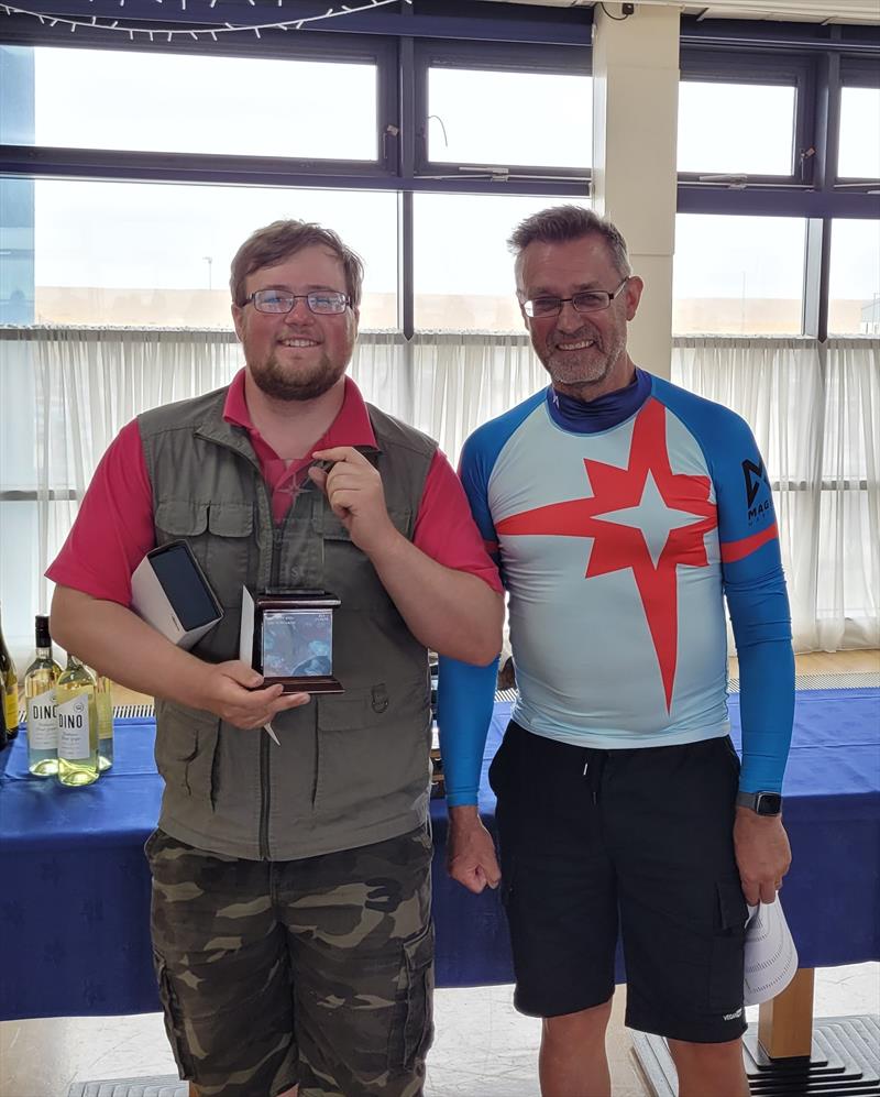 Sean Rickets wins the Gold Fleet in the Supernova Nationals at the WPNSA photo copyright Chris Hawley taken at Weymouth & Portland Sailing Academy and featuring the Supernova class