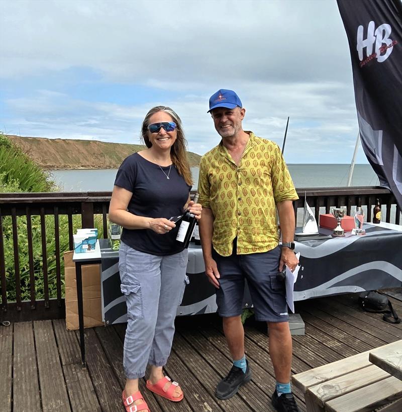 1st Lady, Samantha Bunn, at the 2026 Supernova Nationals at Filey photo copyright Sally Bleasdale taken at Filey Sailing Club and featuring the Supernova class