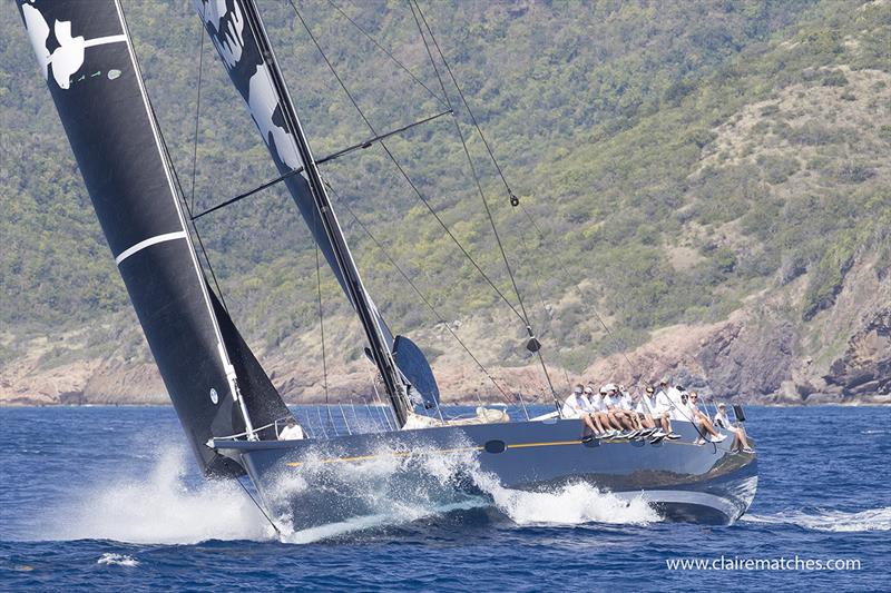 Bill Dixon designed 105ft Danneskjold - Superyacht Challenge Antigua 2018 photo copyright Claire Matches / www.clairematches.com taken at  and featuring the Superyacht class