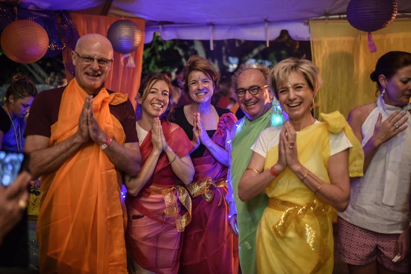 The famous Cook Off fancy dress theme was Diwali, the Hindu festival of lights - Superyacht Challenge Antigua 2018 photo copyright Ted Martin taken at  and featuring the Superyacht class