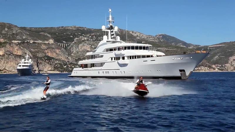 Jim Ratcliffe's 255ft superyacht Hampshire II, she reportedly carries a crew of 23, photo copyright Pintrest.com taken at New York Yacht Club and featuring the Superyacht class