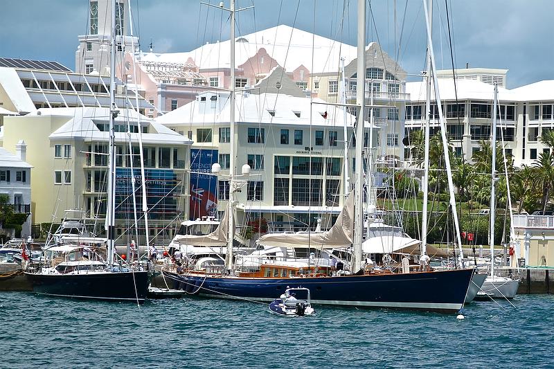 Superyachts require expert servicing work across many trades and industries - Bermuda, 2017 America's Cup photo copyright Richard Gladwell taken at  and featuring the Superyacht class