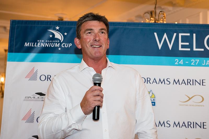 Orams Marine's Craig Park speaks at superyacht regatta, the NZ Millennium Cup earlier this year photo copyright Orams Marine taken at  and featuring the Superyacht class