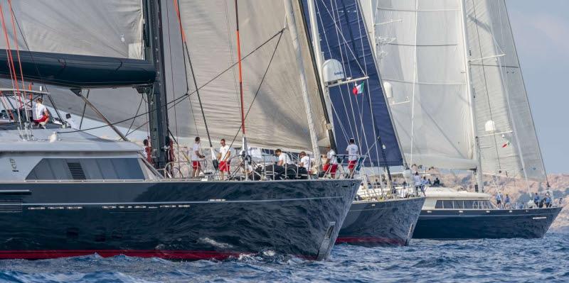 Seahawk, Victoria A and Silencio (Cruiser Racer Division) on day 2 of the Perini Navi Cup - photo © Perini Navi / Borlenghi