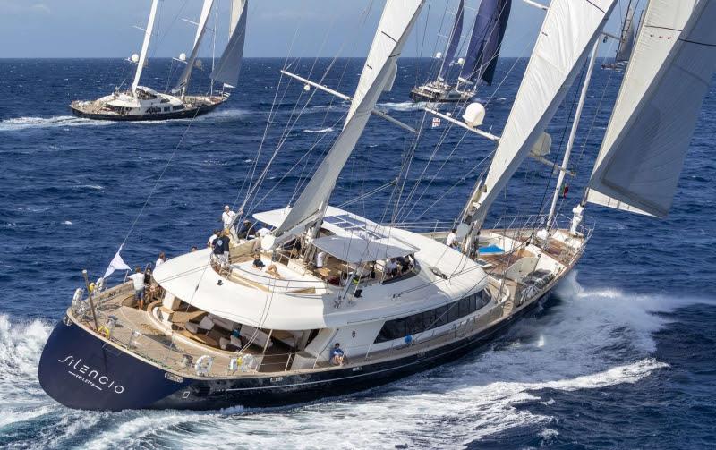 Silencio, winner of the Cruiser Racer division, on day 3 of the Perini Navi Cup photo copyright Perini Navi / Borlenghi taken at Yacht Club Costa Smeralda and featuring the Superyacht class
