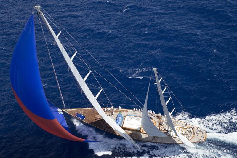 The 140ft German Frers designed ketch Rebecca - 2018 Superyacht Challenge Antigua - photo © Claire Matches / www.clairematches.com