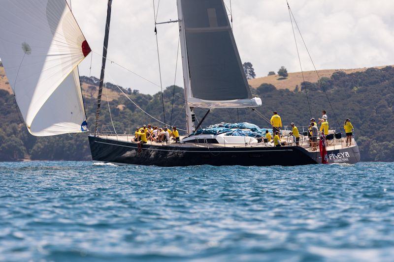 Freya practising ahead of the New Zealand Millennium Cup photo copyright Jeff Brown taken at  and featuring the Superyacht class