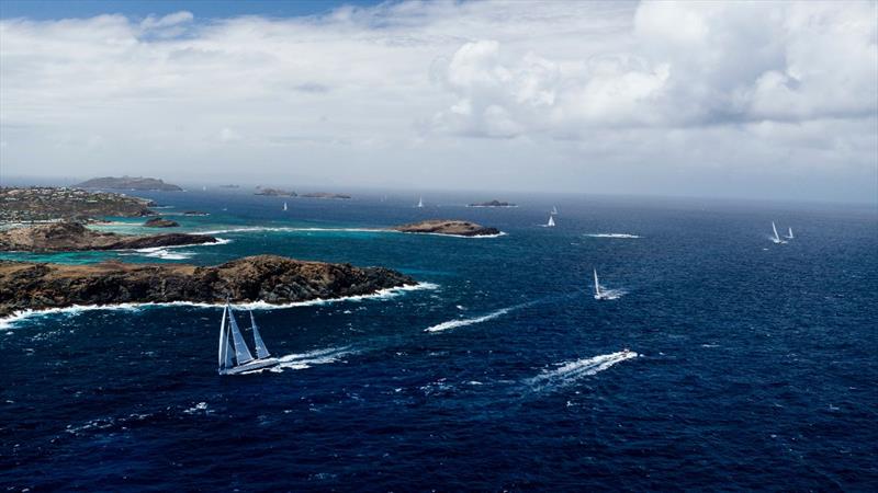 The fleet -  2019 St Barths Bucket photo copyright Cory Silken taken at  and featuring the Superyacht class