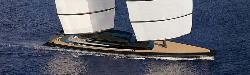 Perini Navi: the 'Falcon Rig' started with the 88m Maltese Falcon and has been continuously improved - photo © Perini Navi