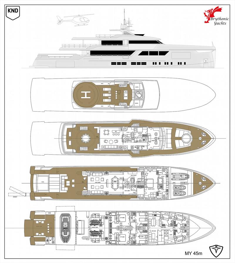 45 metres and a lot of features, including full beam, main deck Owner's Stateroom - Lovesong photo copyright Patrizia Nari taken at  and featuring the Superyacht class