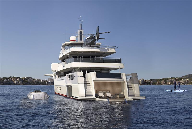 Beach Club with pool above photo copyright Gian Paolo Nari taken at  and featuring the Superyacht class