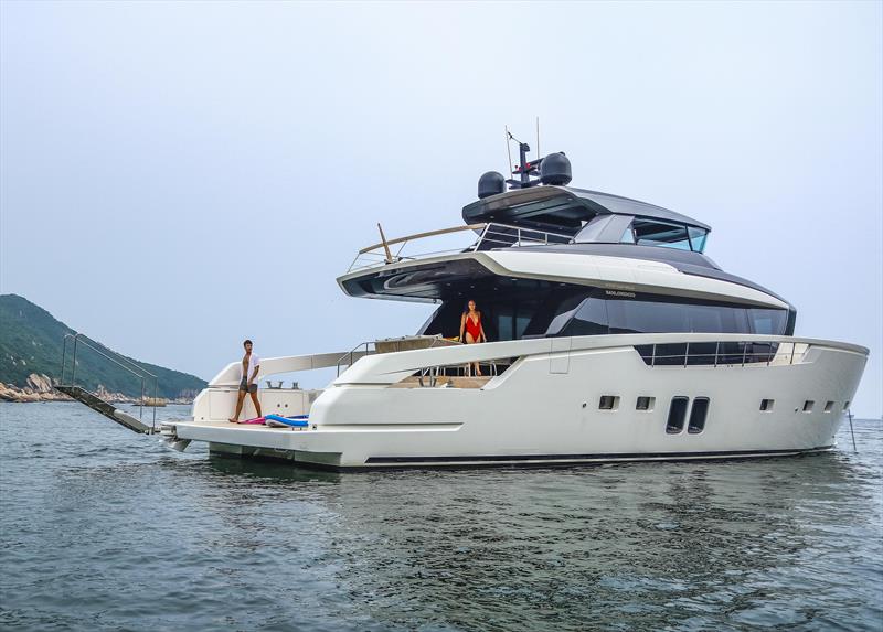 Sanlorenzo SX76: where are you going today? - photo © Simpson Marine