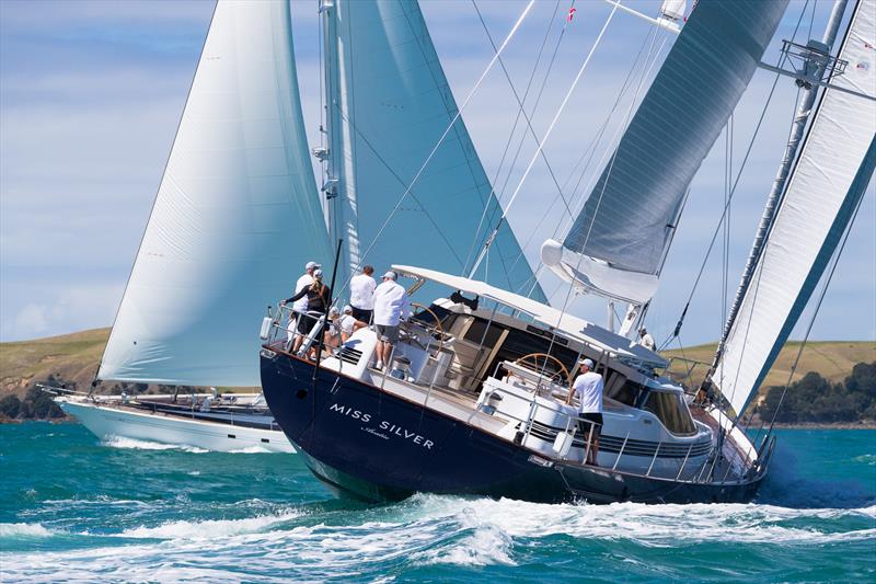 Mastercard Superyacht Regatta - Day 1, February 24, 2021 photo copyright Jeff Brown taken at Royal New Zealand Yacht Squadron and featuring the Superyacht class