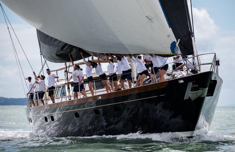 Day 4 - Mastercard Superyacht Regatta - February 27, 2021 - Royal New Zealand Yacht Squadron photo copyright Jeff Brown taken at Royal New Zealand Yacht Squadron and featuring the Superyacht class