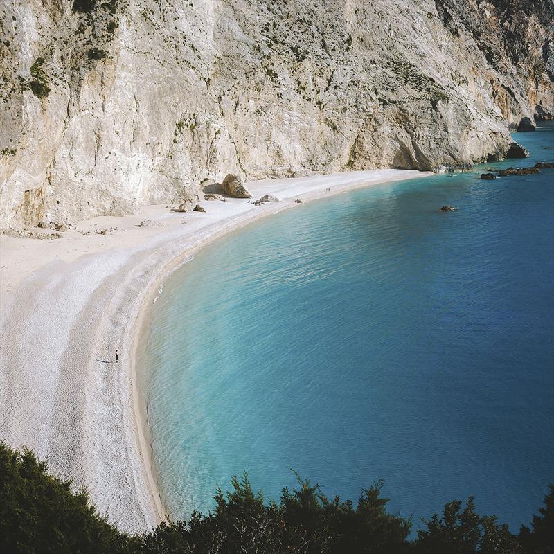 It doesn't get more private than this beach, complete with the white cliff backdrop. - photo © West Nautical