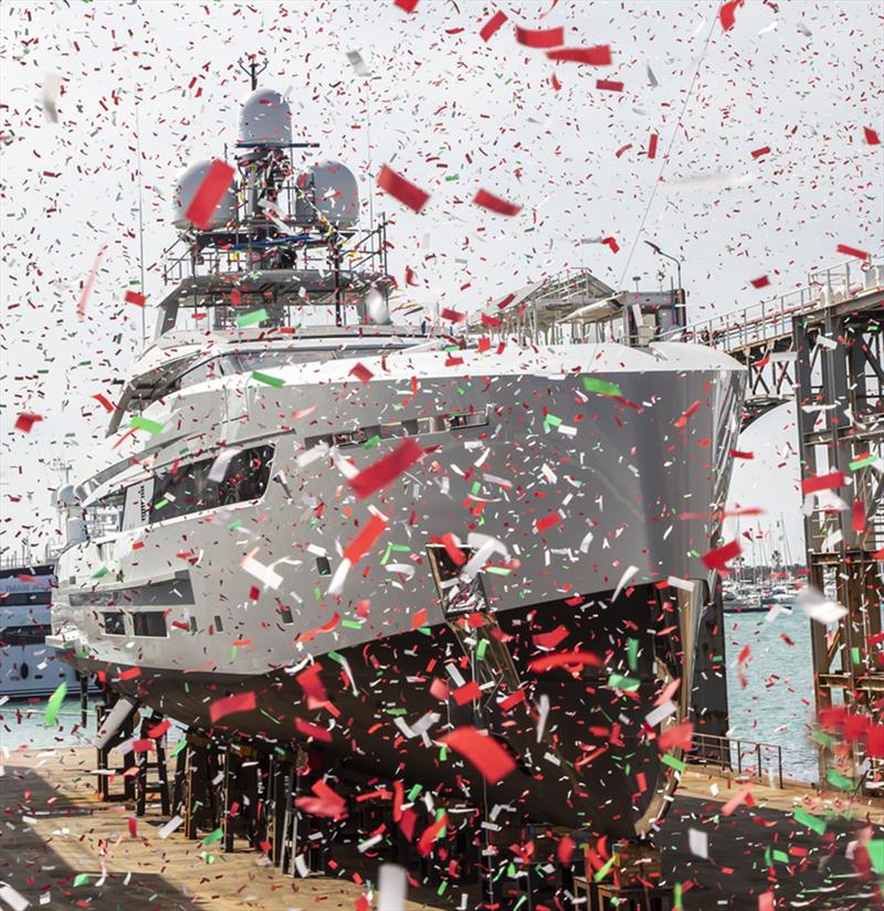 Tankoa S501 hull #4 launched in Genoa - photo © Sargentini Foto