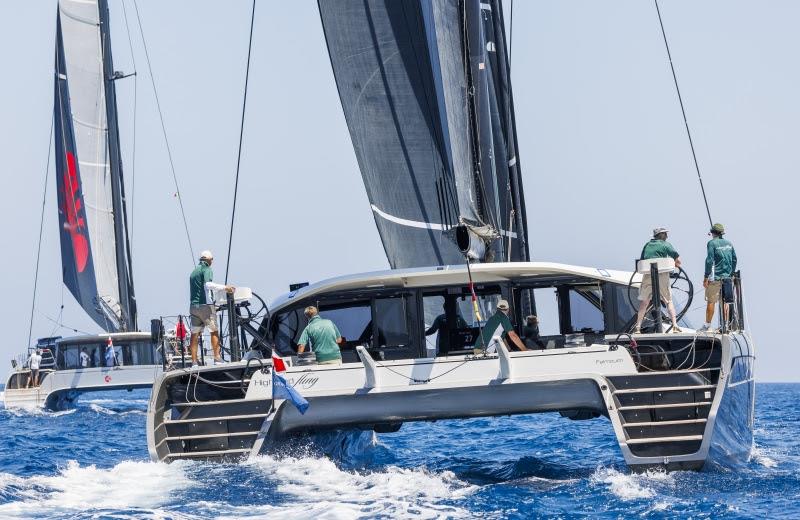 Allegra and Highland Fling 17, Giorgio Armani Superyacht Regatta 2022 photo copyright YCCS / Studio Borlenghi taken at Yacht Club Costa Smeralda and featuring the Superyacht class