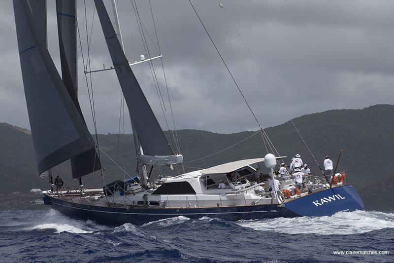 Superyacht Challenge Antigua - 112ft Sparkman & Stephens sloop Kawil - photo © Claire Matches