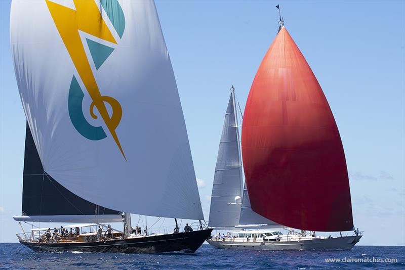 Action and Catalina - 2023 Superyacht Challenge Antigua, day 1 - photo © Claire Matches / www.clairematches.com