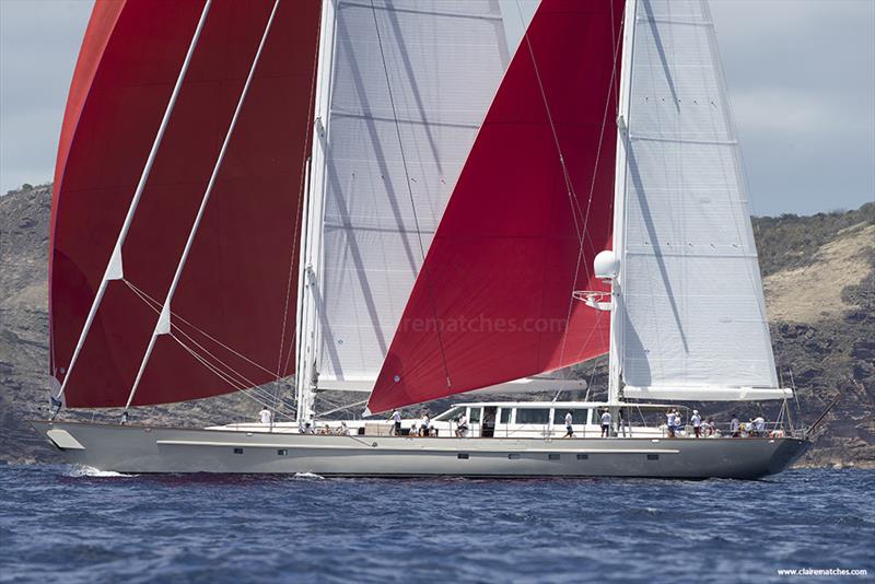 148ft Dubois ketch Catalina - 2023 Superyacht Challenge Antigua - Day 3 photo copyright Claire Matches / www.clairematches.com taken at  and featuring the Superyacht class