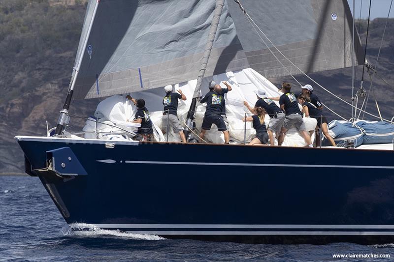 112ft Sparkman & Stephens sloop Kawil - 2023 Superyacht Challenge Antigua - Day 3 photo copyright Claire Matches / www.clairematches.com taken at  and featuring the Superyacht class