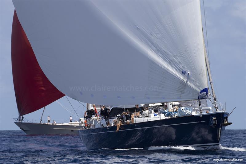 The 112ft Sparkman & Stephens sloop Kawil - 2023 Superyacht Challenge Antigua photo copyright Claire Matches / www.clairematches.com taken at  and featuring the Superyacht class
