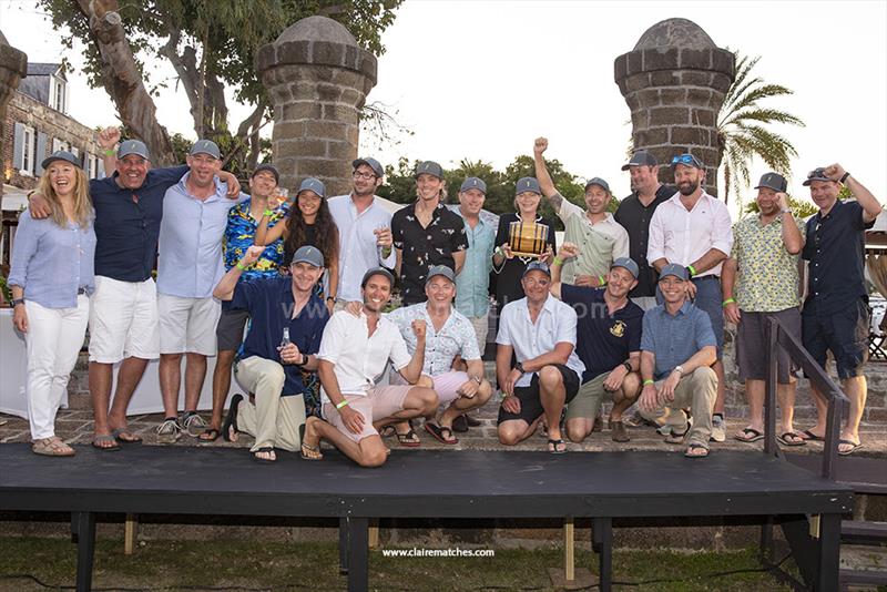 121ft Dykstra sloop Action - 2023 Superyacht Challenge Antigua - photo © Claire Matches / www.clairematches.com