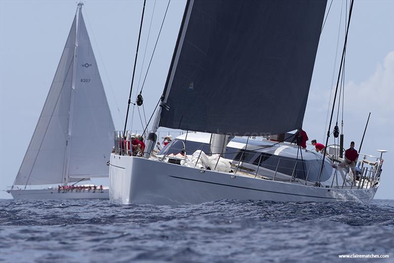 The 148ft Dubois sloop Gitana - 2023 Superyacht Challenge Antigua photo copyright Claire Matches / www.clairematches.com taken at  and featuring the Superyacht class