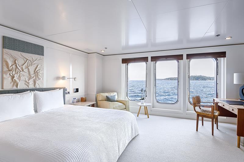 B2's VIP Stateroom photo copyright Hill Robinson taken at  and featuring the Superyacht class