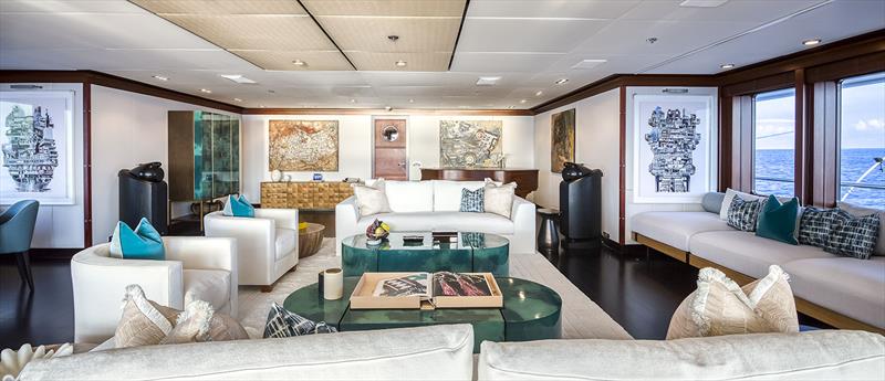 B2's Main Salon photo copyright Hill Robinson taken at  and featuring the Superyacht class