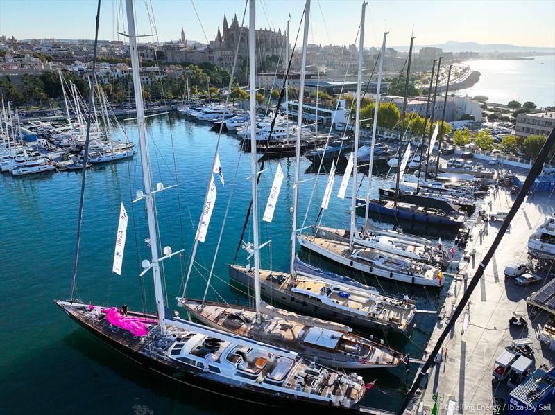 Ibiza JoySail Day 1: The SuperYacht fleet at STP Palma photo copyright Sailing Energy taken at  and featuring the Superyacht class