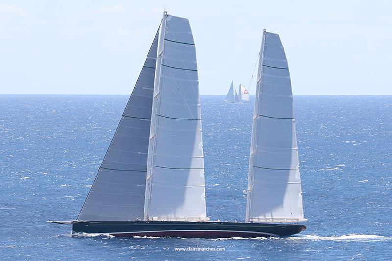 The 218ft (66.45m) Dykstra/Reichel Pugh ketch Hetairos - 2024 Superyacht Challenge Antigua photo copyright Claire Matches taken at  and featuring the Superyacht class