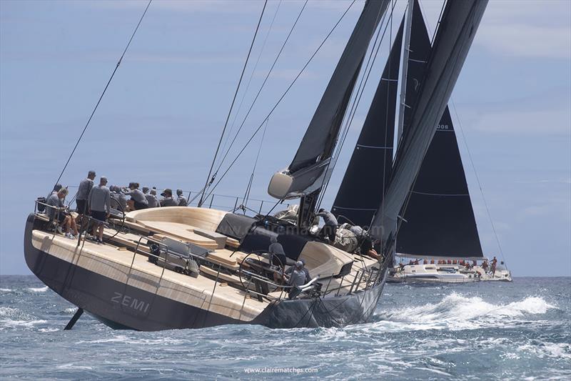 110ft (33.5m) Malcolm McKeon sloop Zemi on day 1 of the 2024 Superyacht Challenge Antigua photo copyright Claire Matches taken at  and featuring the Superyacht class