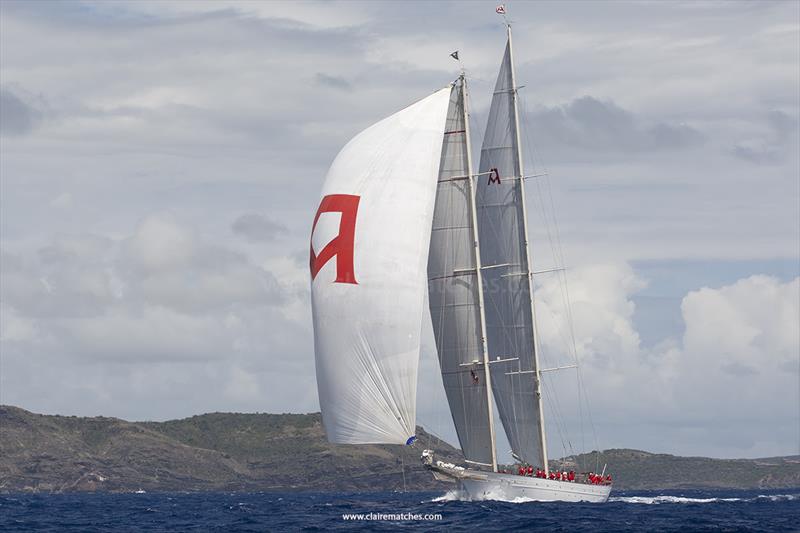 The 182ft (55.5m) Dykstra schooner Adela - 2024 Superyacht Challenge day 2 - photo © Claire Matches / www.clairematches.com