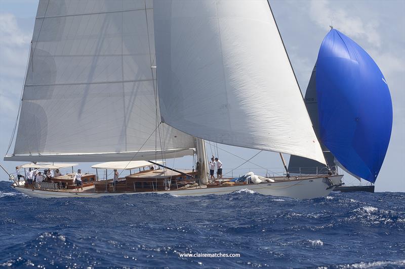 108ft (33m) Hoek designed sloop Namuun at the 2024 Superyacht Challenge Antigua photo copyright Claire Matches taken at  and featuring the Superyacht class