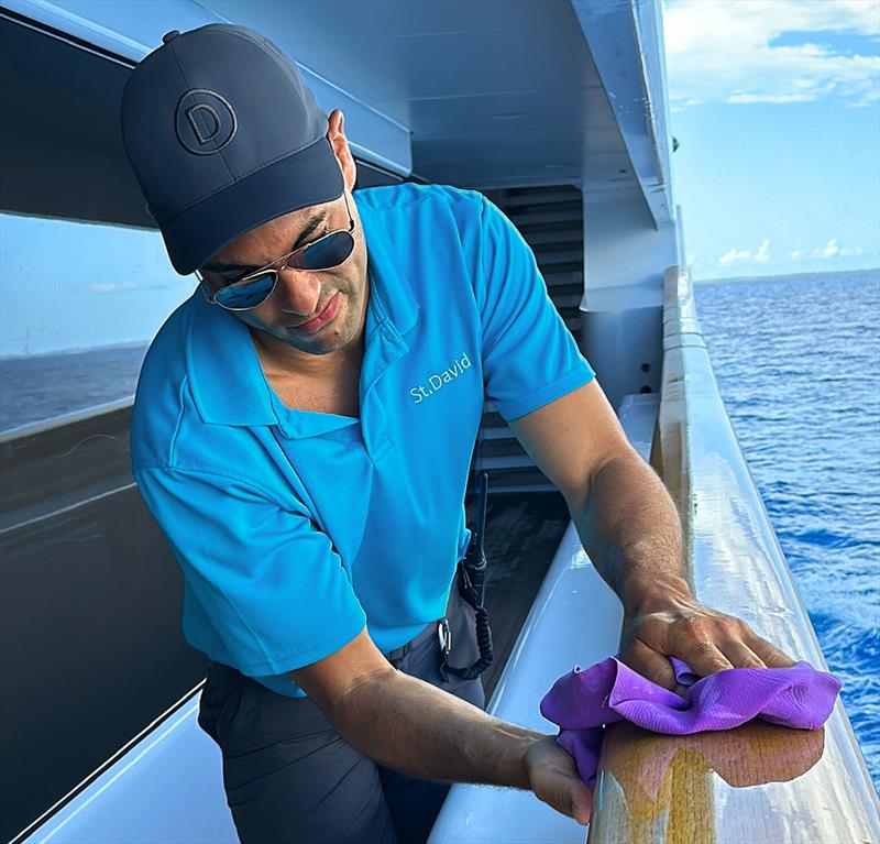 It is still hands on, even at the top photo copyright Hugo Ortega taken at  and featuring the Superyacht class