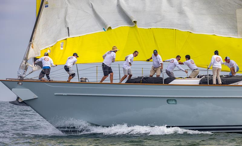 The superyacht class returns to Safe Harbor Race Weekend, having last sailed here in 2023 - photo © Stephen R Cloutier