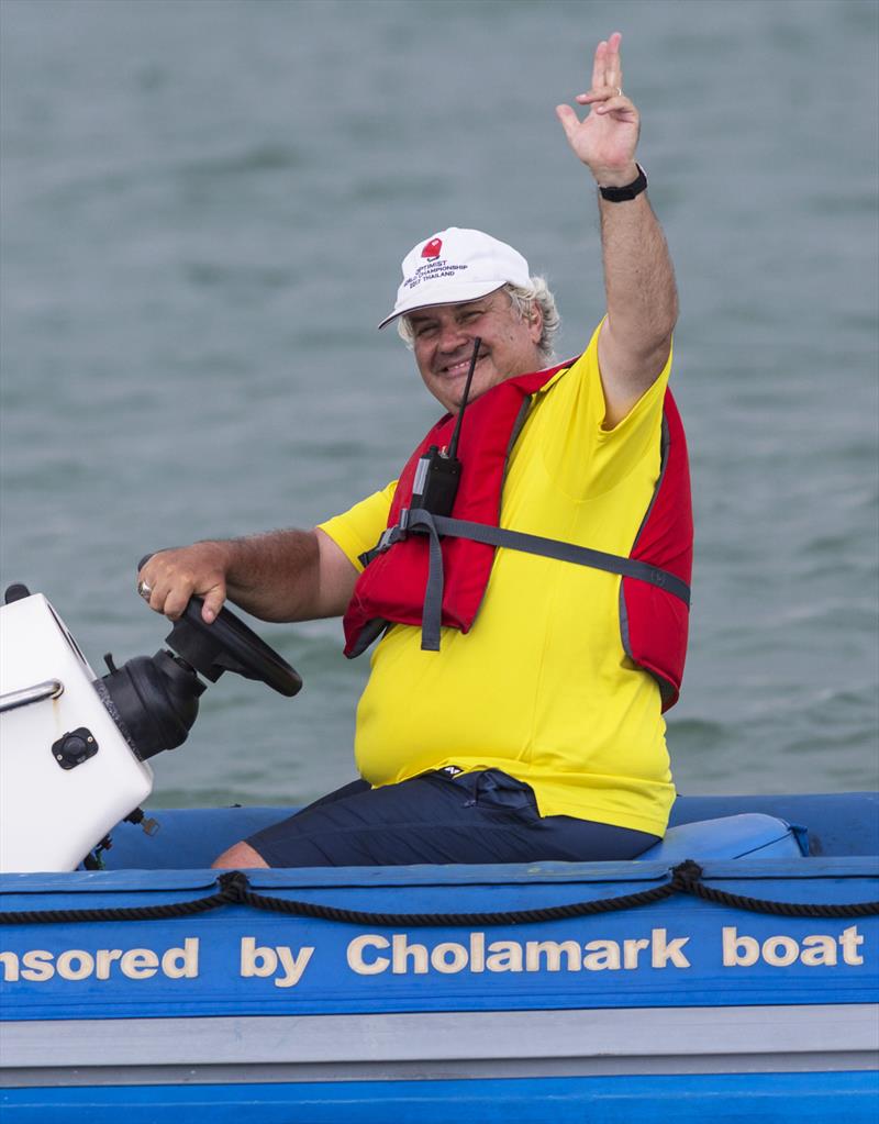 Disabled Sailing Thailand - founder Peter Jacobs photo copyright Guy Nowell taken at Ocean Marina Yacht Club and featuring the SV14 class