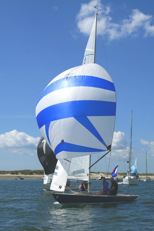 Early leader Darter during the Swallow Norman Moore Trophy at Itchenor photo copyright David Priscott taken at Itchenor Sailing Club and featuring the Swallow class