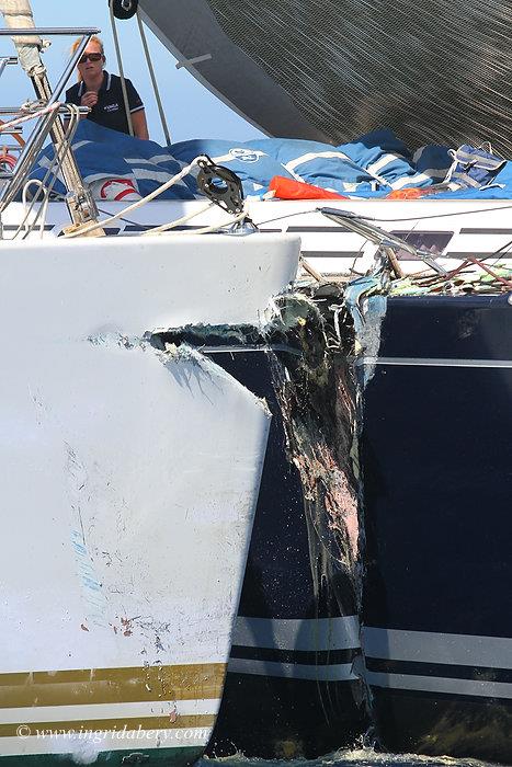 The 30M Southern Wind broadsides Swan 90 Kora at the 2010 Maxi Yacht Rolex Cup in Porto Cervo photo copyright Ingrid Abery / www.ingridabery.com taken at Yacht Club Costa Smeralda and featuring the Swan class