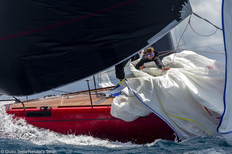 The Nations Trophy Mediterranean League 2019 photo copyright Giulio Testa taken at Club Nautico Scarlino and featuring the Swan class