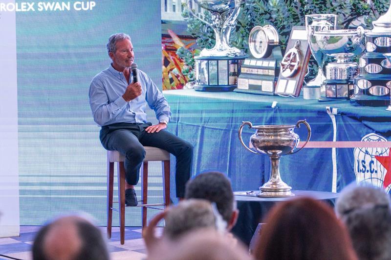 Paul Cayard's Meet and Greet in Piazza Azzurra on Day 1 of the 2026 Rolex Swan Cup - photo © YCCS / Daniele Macis