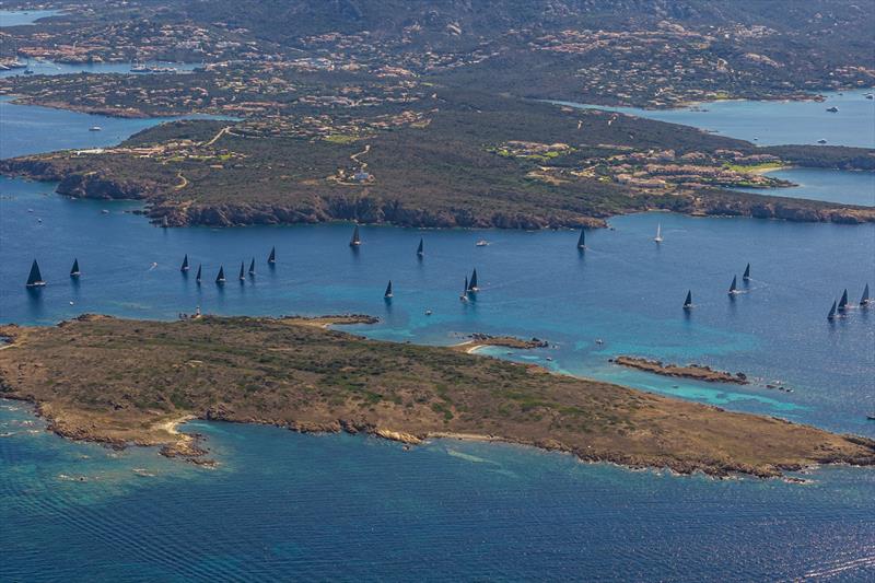 Racing through the Passo delle Bisce strait on Day 1 of the 2026 Rolex Swan Cup - photo © Rolex / Studio Borlenghi
