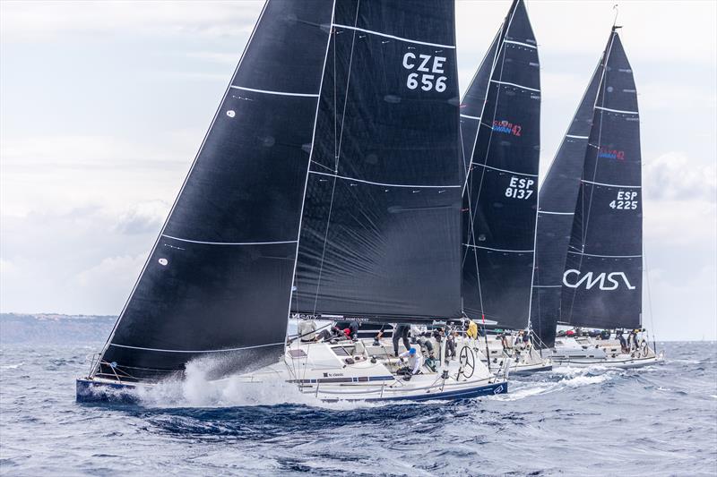 ClubSwan42 fleet on day 1 of PalmaVela 2022 - photo © Nico Martínez / PalmaVela